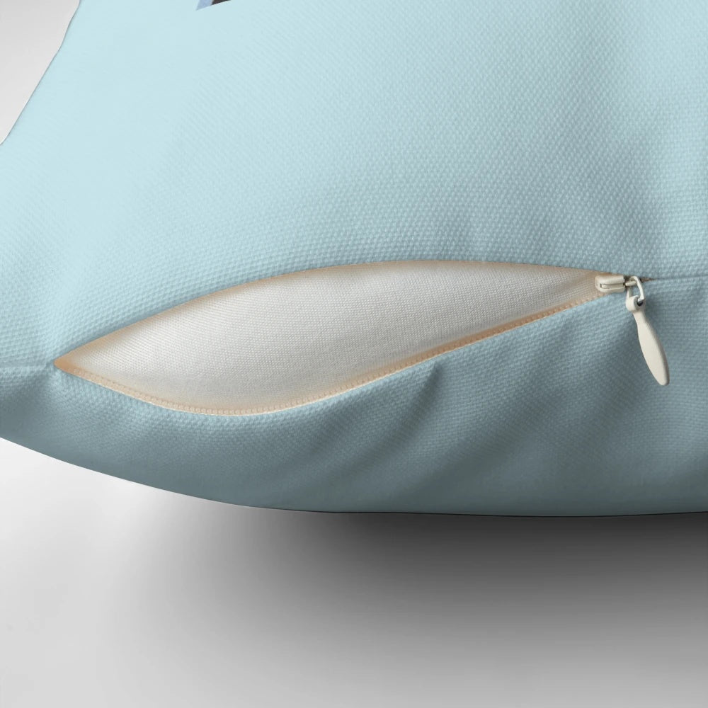 Soft, comforting "I'm So Sorry for Your Loss" pillow featuring a feather design and Sabrina Carpenter's lyrics