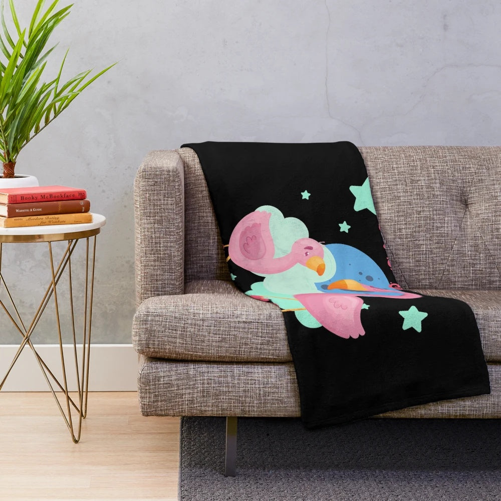 Plush blanket with "Best Mom in the History of Ever" text and hearts