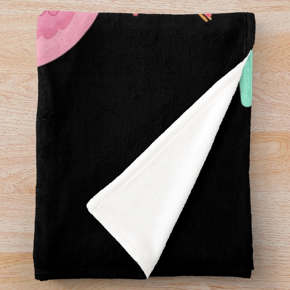 Plush blanket with "Best Mom in the History of Ever" text and hearts