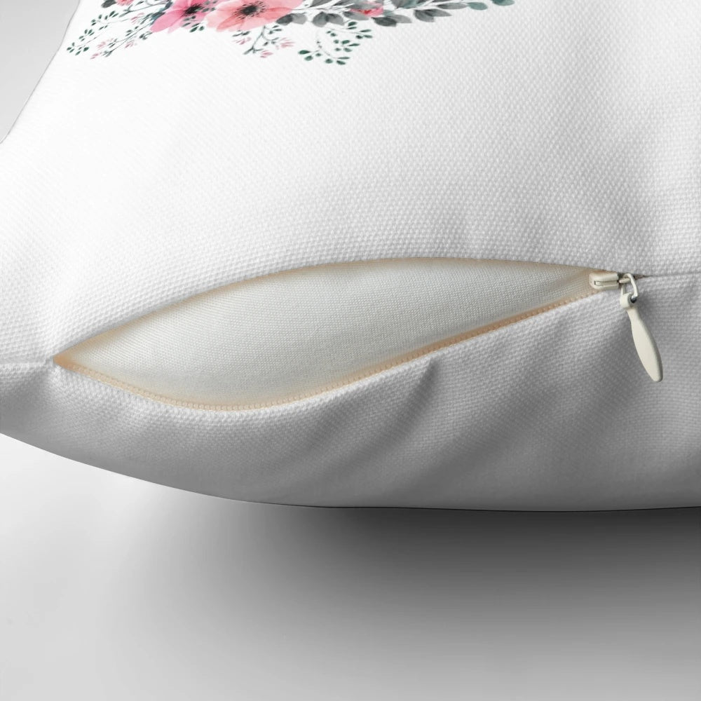 Decorative pillow with heart and inspirational words, a thoughtful birthday gift for a daughter from her mom.