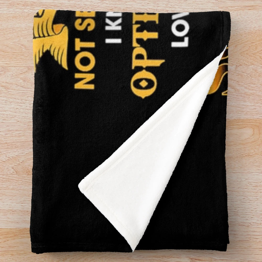 Plush blanket with "to my dear son in law i didn't give you the gift of life" design