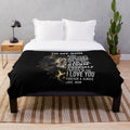 Soft, plush blanket with "To My Son, From Mom" design featuring a lion motif