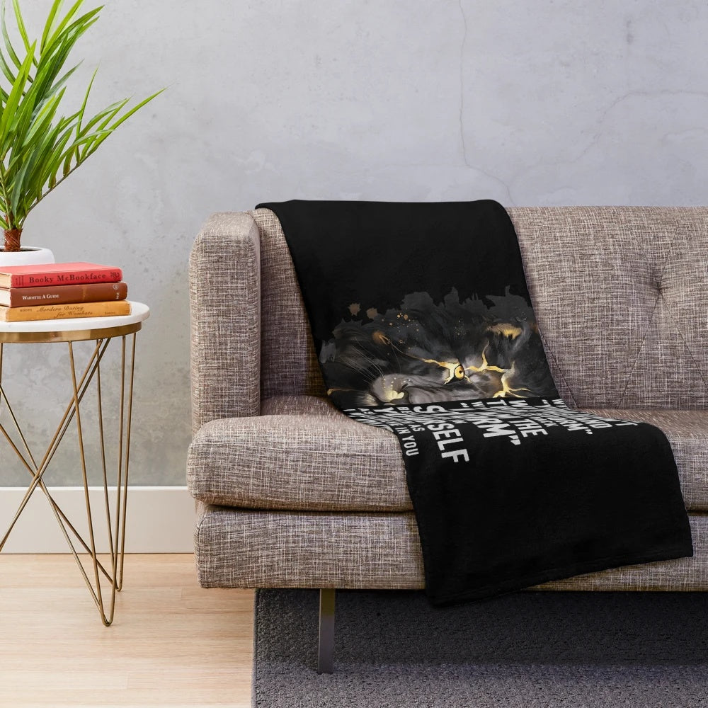 Soft, plush blanket with "To My Son, From Mom" design featuring a lion motif