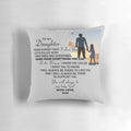 To My Daughter" pillowcase with a heart design, a thoughtful gift for a daughter from her father.