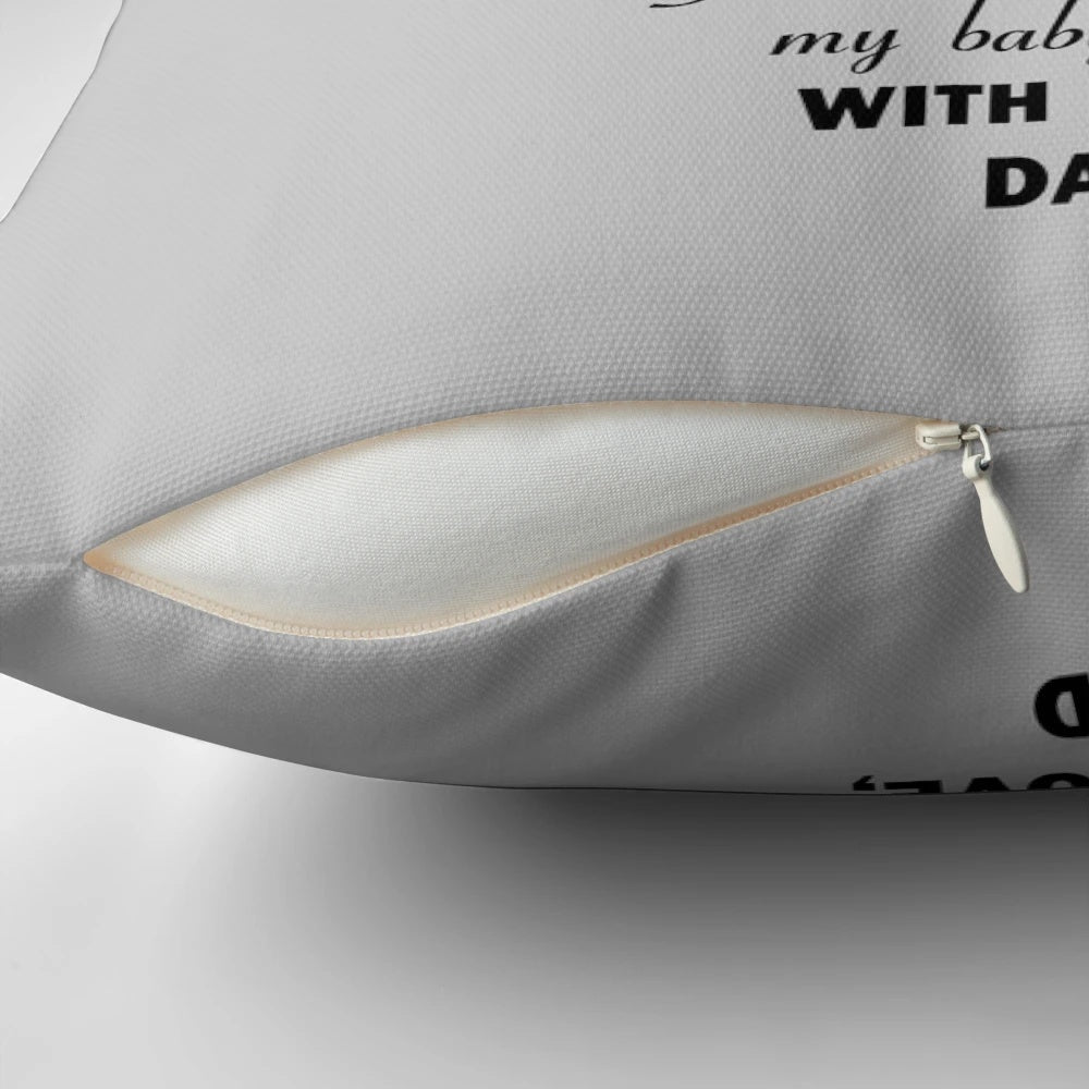 To My Daughter" pillowcase with a heart design, a thoughtful gift for a daughter from her father.