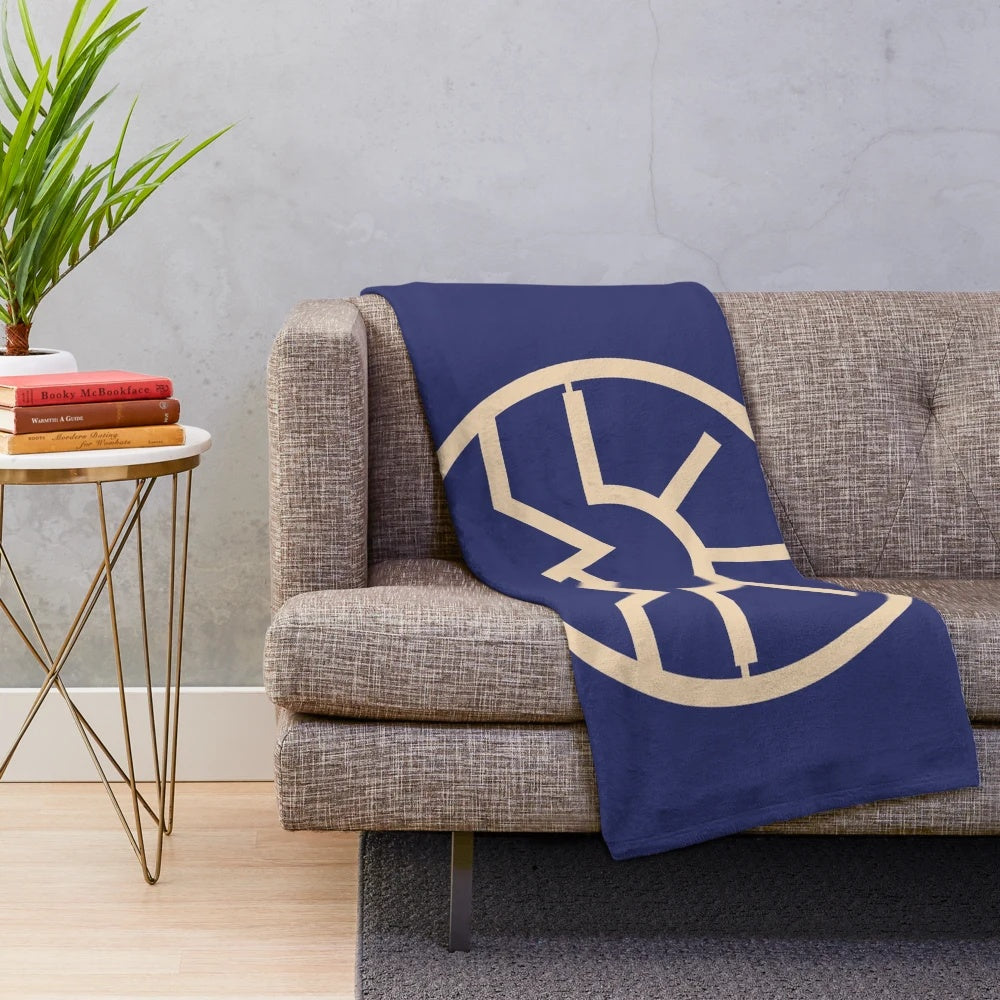 Heartland-inspired plush ranch blanket with horses and ranch imagery