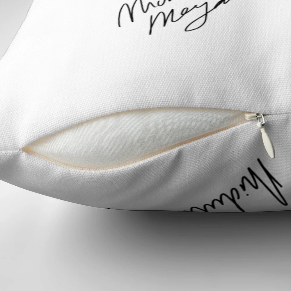 Heartland-Inspired Script Throw Pillow with Farmhouse Decor