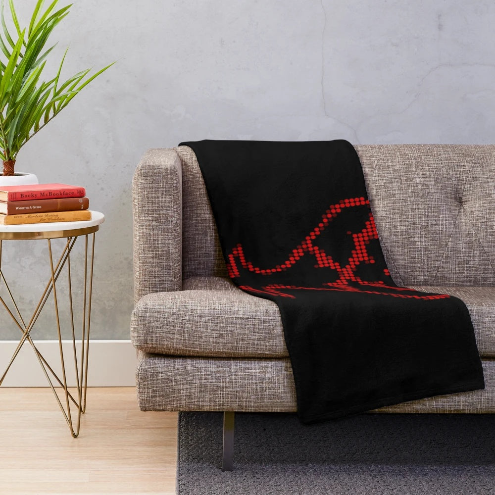 Heartless-inspired plush blanket with kingdom hearts characters