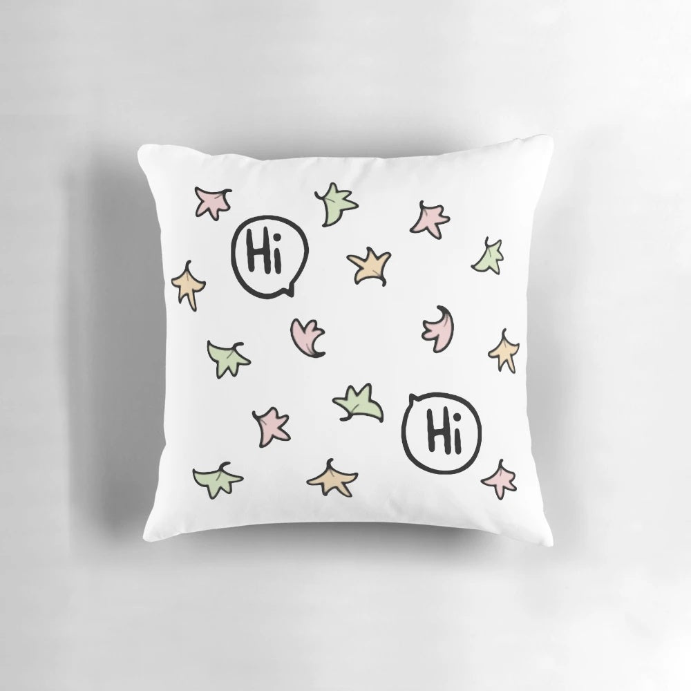 Plush pillow featuring the characters Charlie and Nick from the popular Heartstopper graphic novel and webcomic