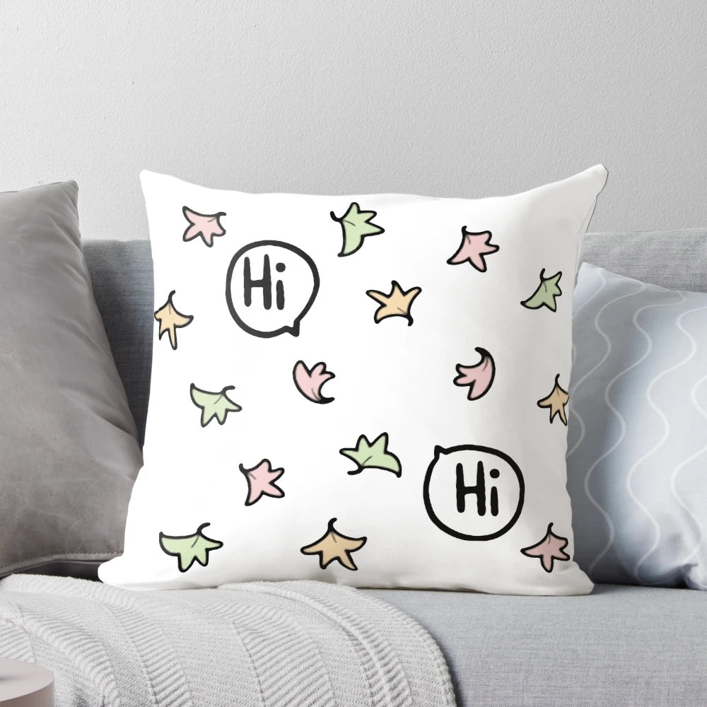Plush pillow featuring the characters Charlie and Nick from the popular Heartstopper graphic novel and webcomic