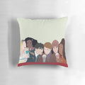 Heartstopper inspired minimal pillow design featuring the main characters