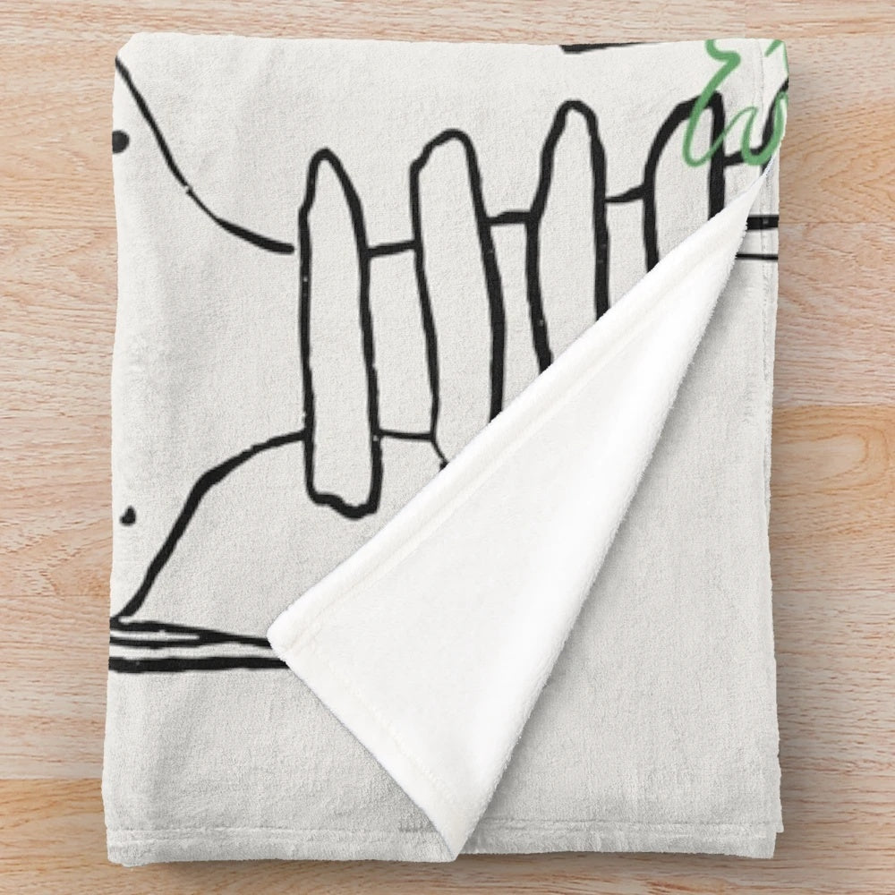 Heartstopper-inspired plush blanket featuring Nick and Charlie