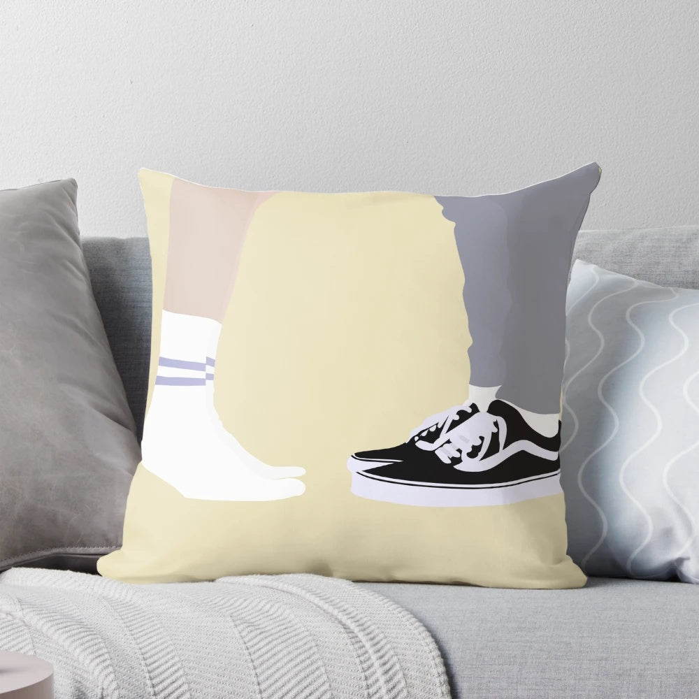 Heartstopper Nick and Charlie Feet Pillow - Cozy and Comfortable Officially Licensed Merchandise