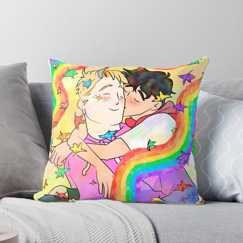 Heartstopper Pride LGBT Queer Pillow - Soft and Cozy Home Decor