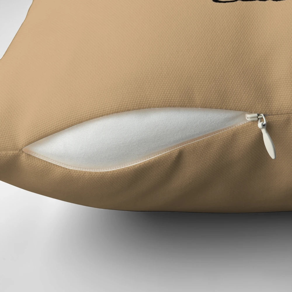 Plush white pillow with a quote from the classic 1946 film "It's a Wonderful Life"