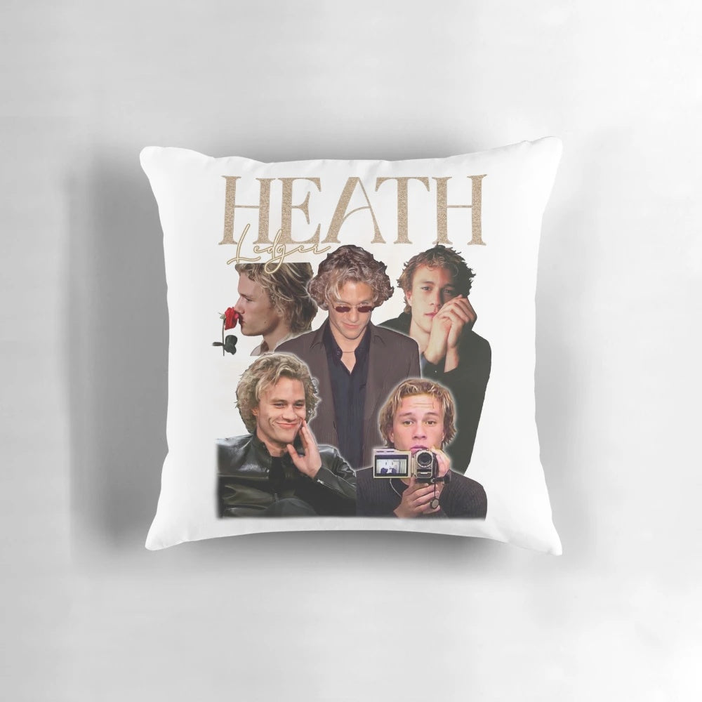 Heath Ledger Joker design printed on a soft, comfortable pillow