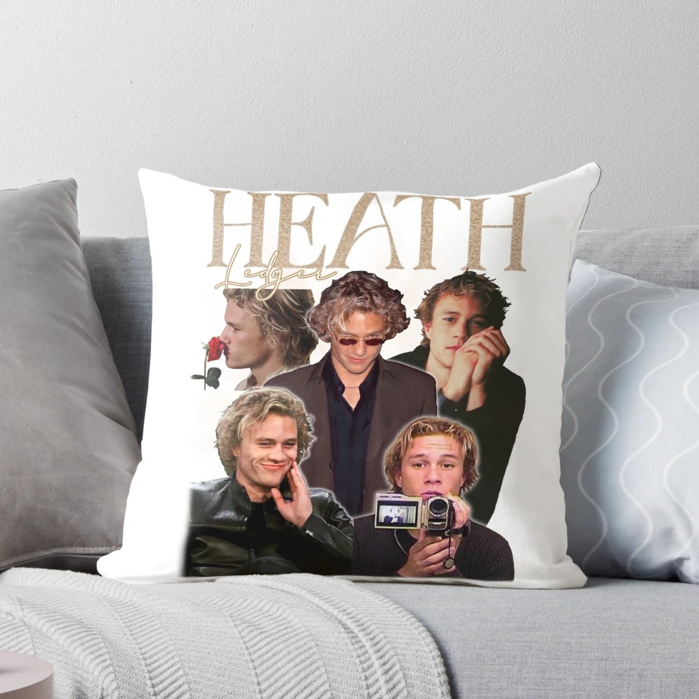 Heath Ledger Joker design printed on a soft, comfortable pillow