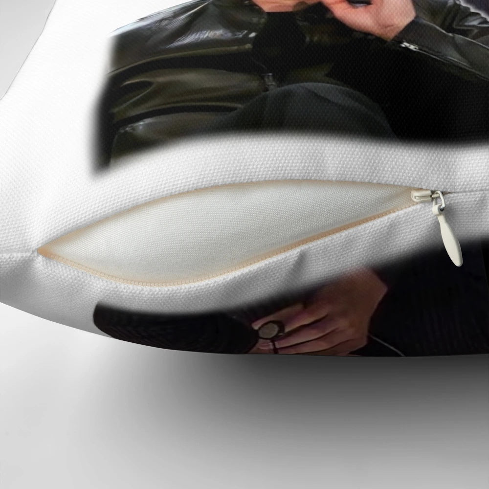 Heath Ledger Joker design printed on a soft, comfortable pillow
