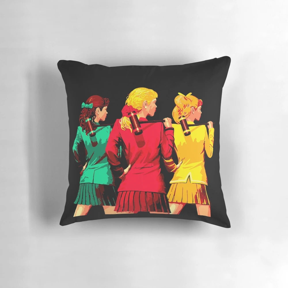 Heathers the Musical Inspired Decorative Pillow - Retro 1980s/1990s Theater and Movie Themed Home Decor