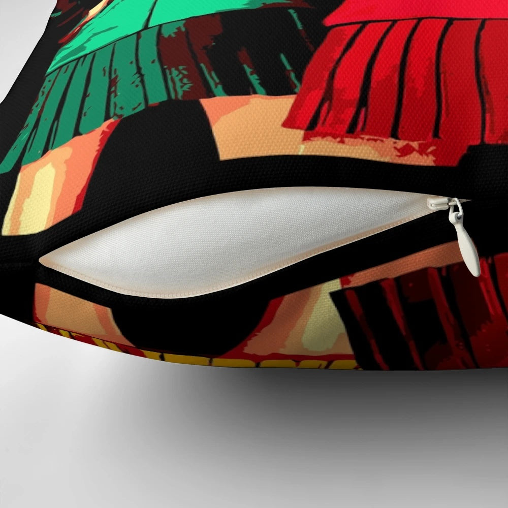 Heathers the Musical Inspired Decorative Pillow - Retro 1980s/1990s Theater and Movie Themed Home Decor