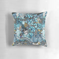 A soft, fluffy pillow in shades of blue and white, evoking the serene beauty of the sky.