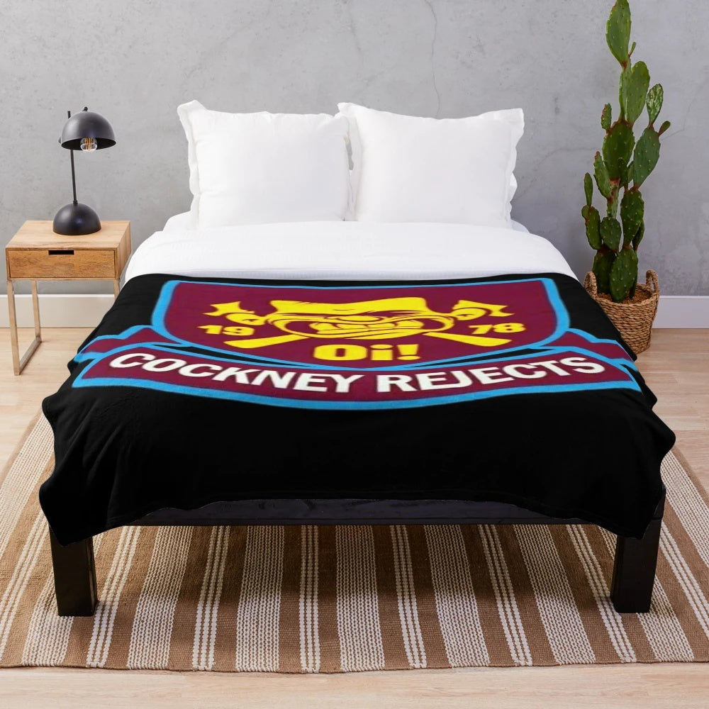 Heavy metal inspired plush blanket