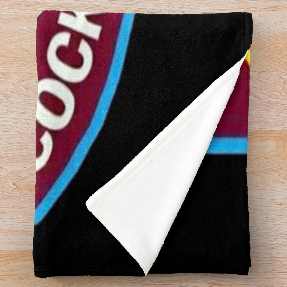 Heavy metal inspired plush blanket