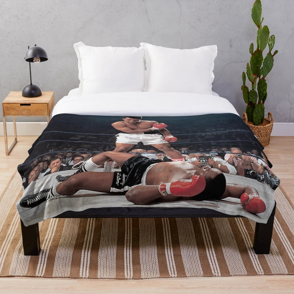 Heavyweight Champion Plush Blanket featuring Muhammad Ali