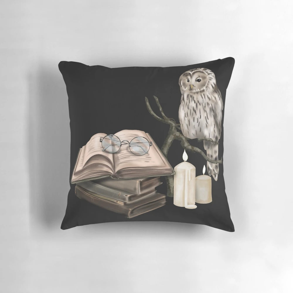 Soft Hedwig Pillow with Wizard Hat Design