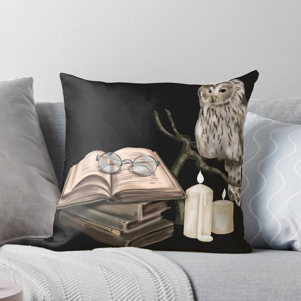 Soft Hedwig Pillow with Wizard Hat Design