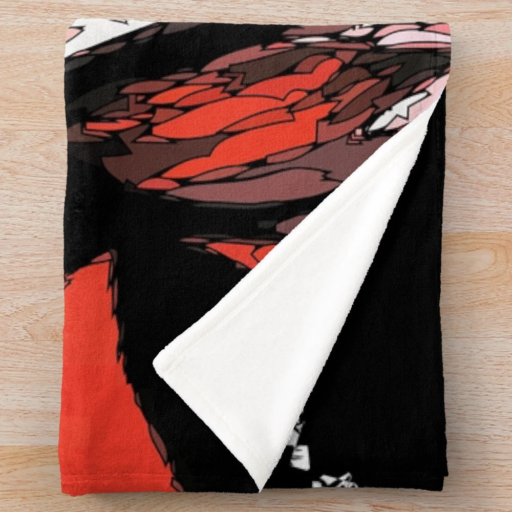 Hellsing Alucard inspired plush blanket featuring the iconic anime character