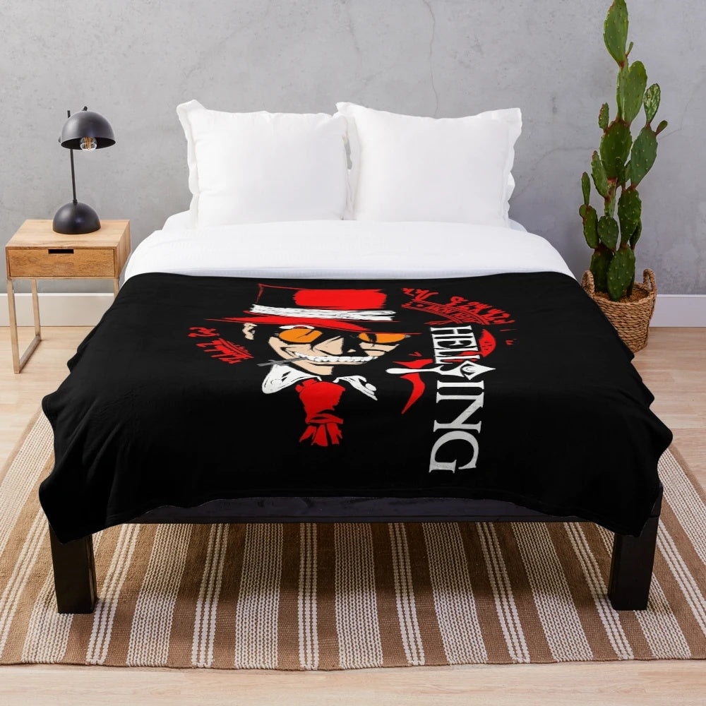 Hellsing inspired plush blanket featuring Alucard and other characters