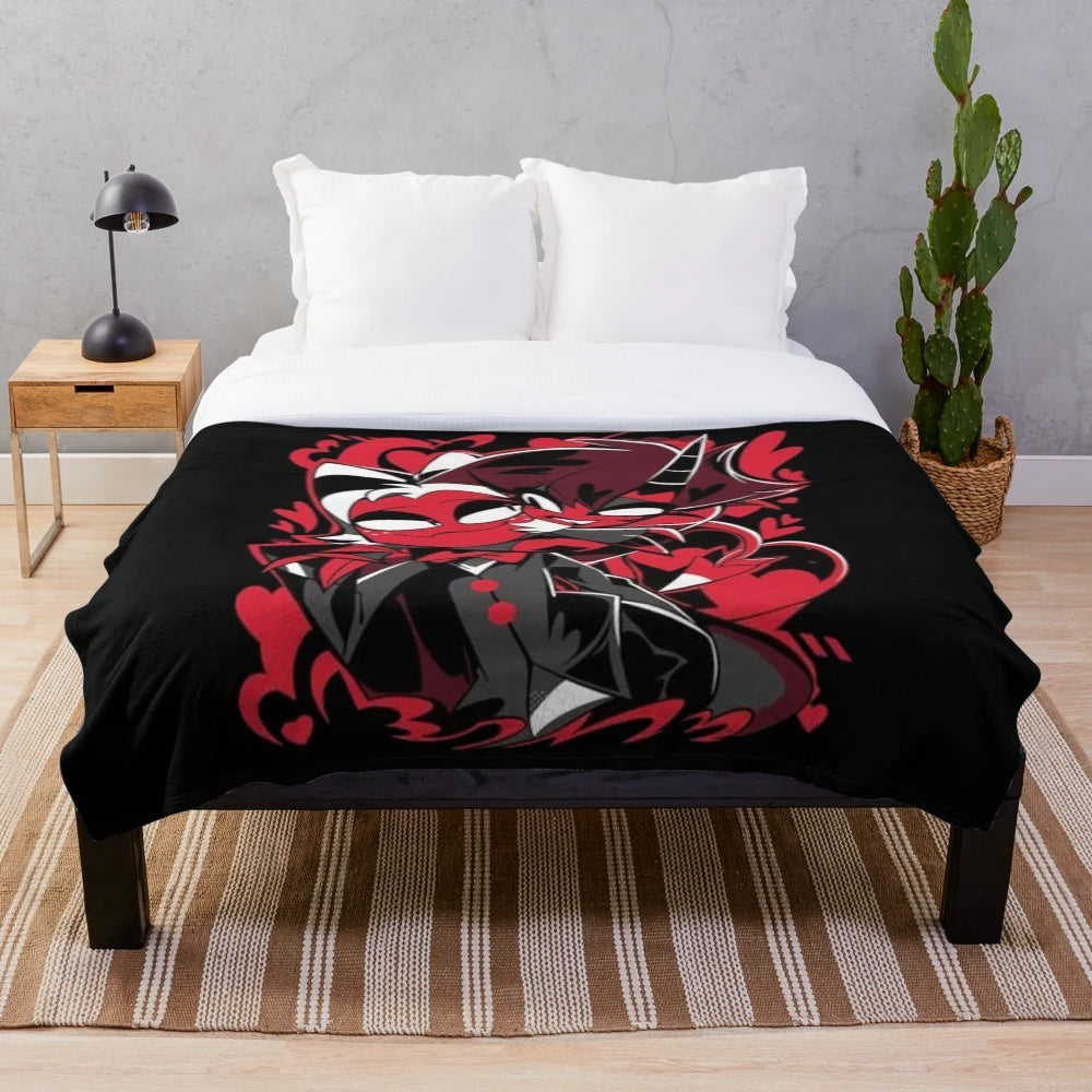 Helluva Boss Millie and Moxxie Plush Blanket