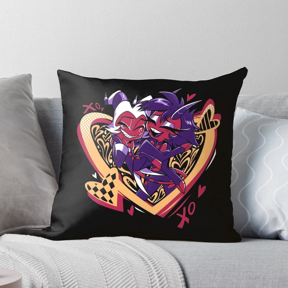 Helluva Boss Stolas and Millie Plush Decorative Pillow