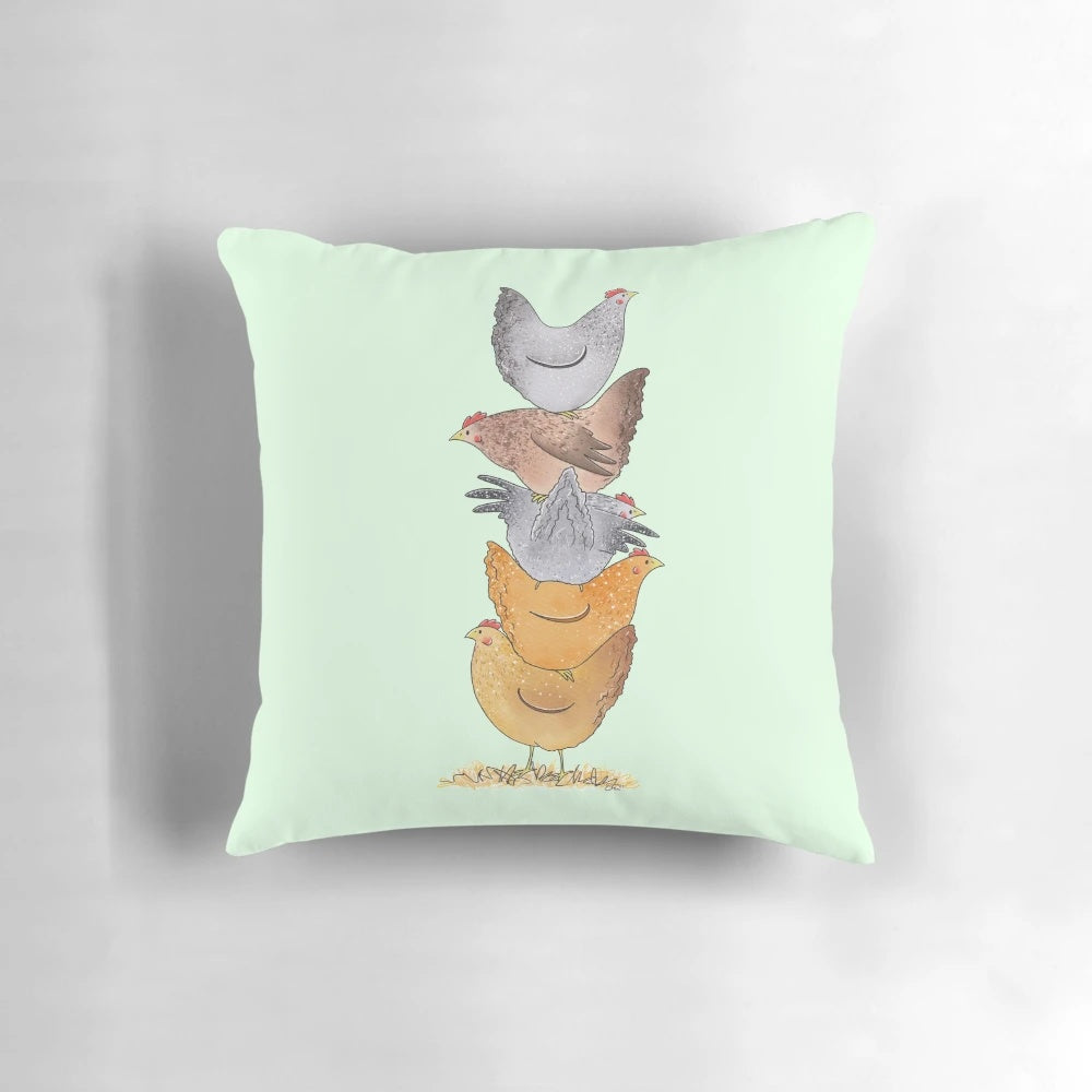 Plush Hen Tower Pillow for Chicken Enthusiasts