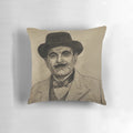 Hercule Poirot mystery series inspired decorative pillow