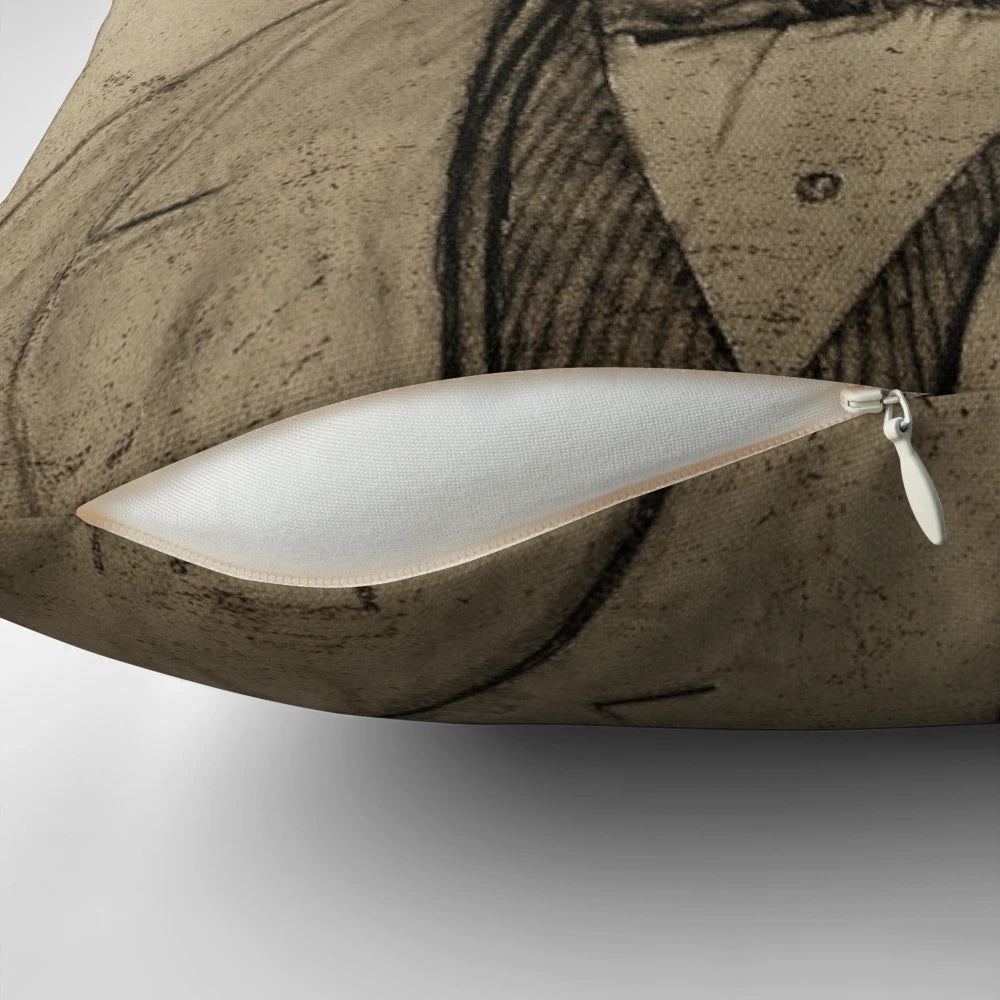 Hercule Poirot mystery series inspired decorative pillow