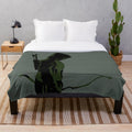 Green archer with bow and arrow plush blanket