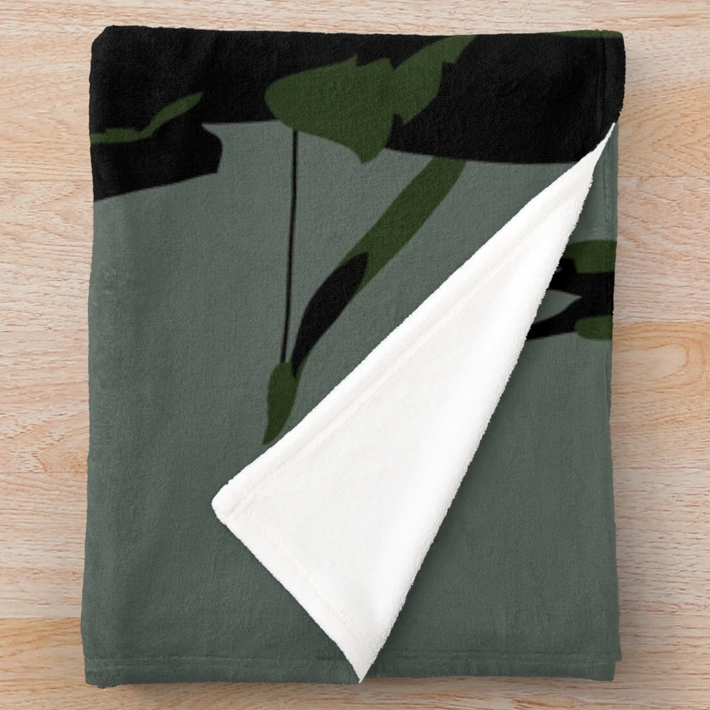 Green archer with bow and arrow plush blanket