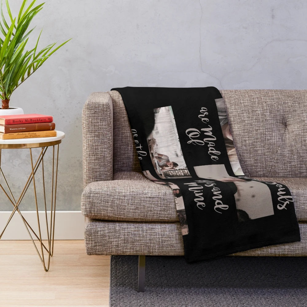 Hessa-inspired plush blanket featuring designs from the After book series