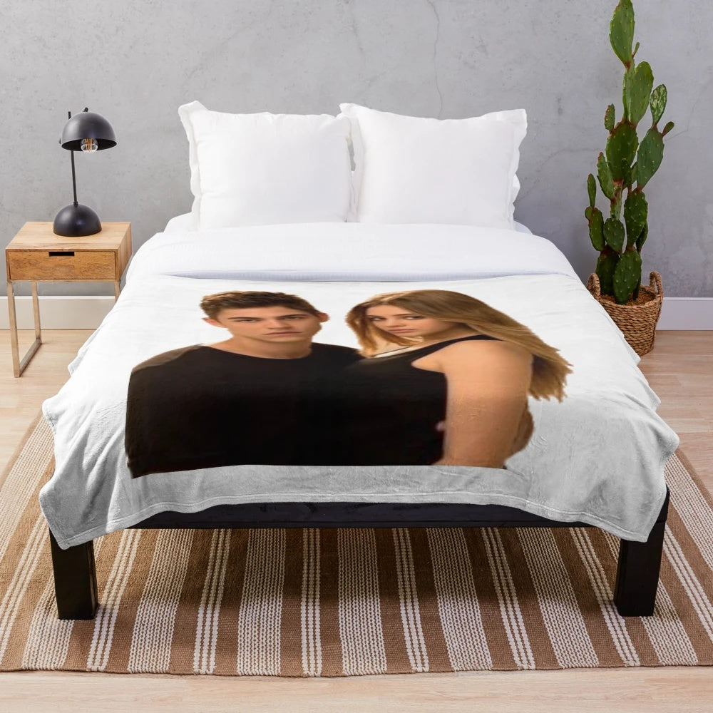Hessa Plush Blanket - Cozy Soft Blanket Featuring Hardin and Tessa from the After Series