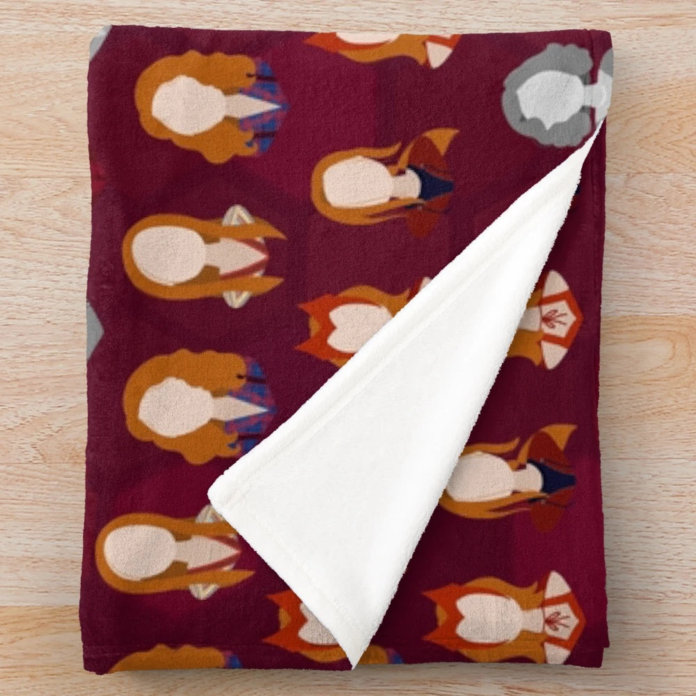 Hex-Inspired Wanda Plush Blanket featuring the iconic Marvel character