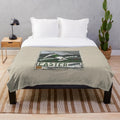 Hibernian FC-inspired plush blanket with the club's colors and logo