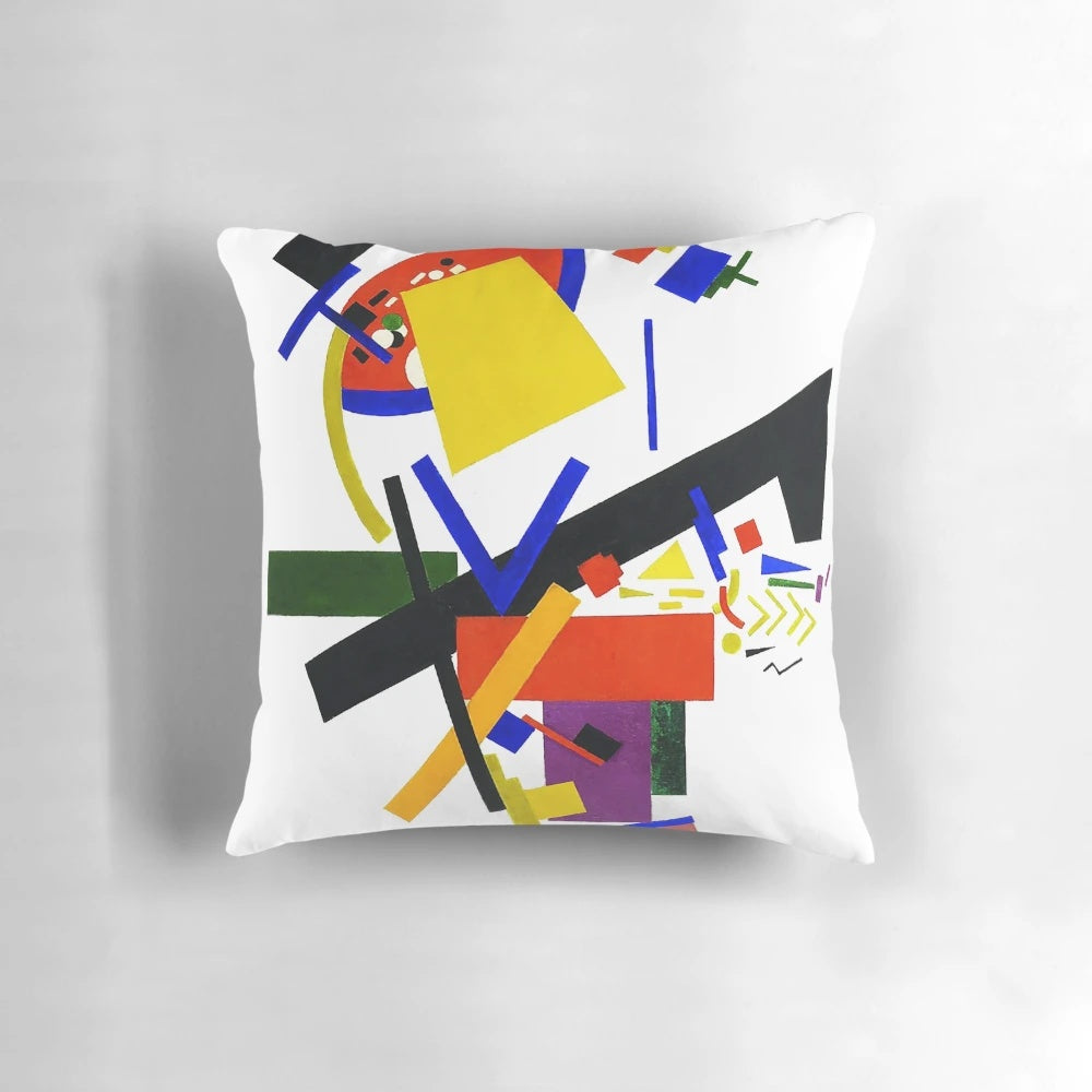 High definition abstract art suprematism design pillow