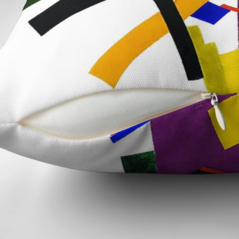 High definition abstract art suprematism design pillow