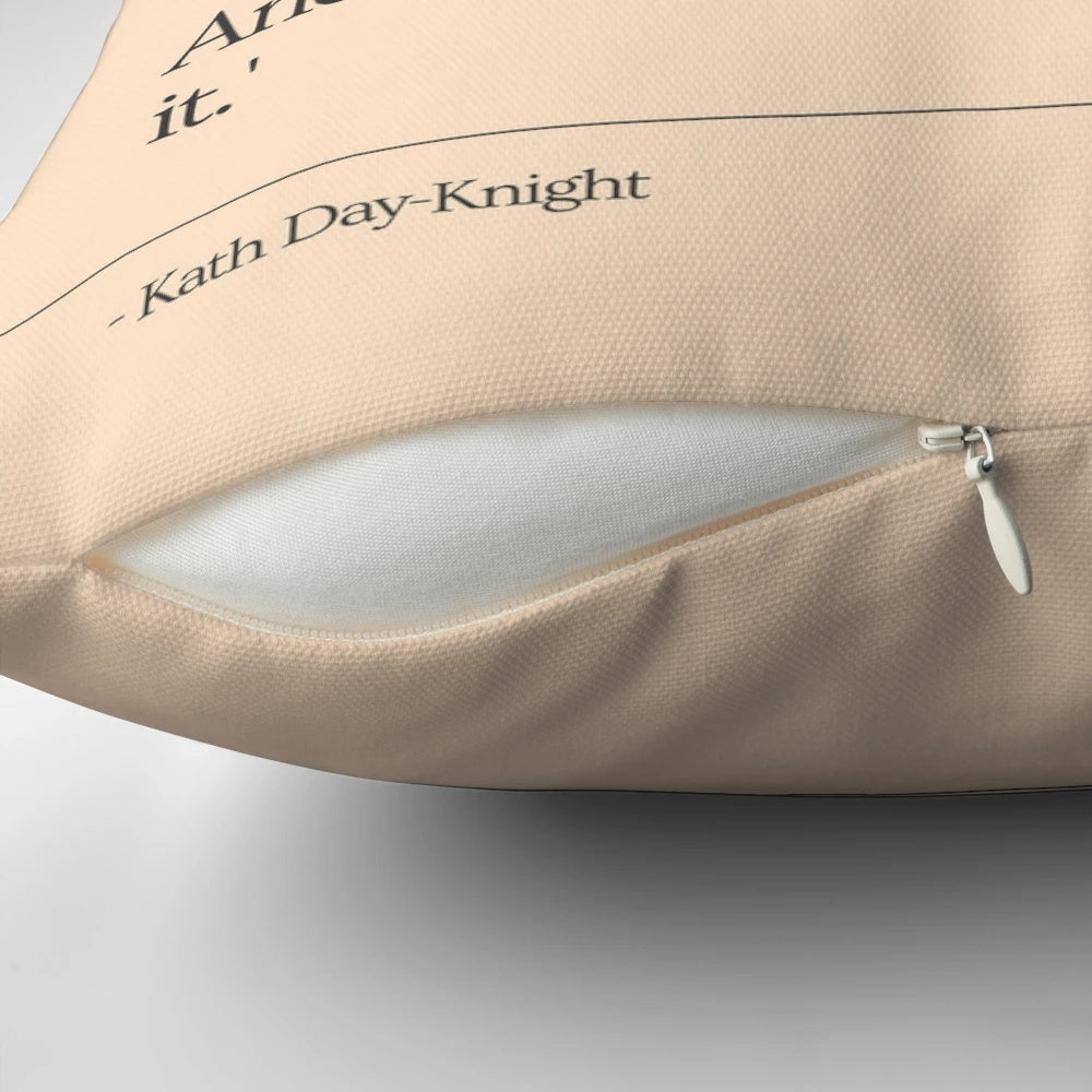 "High Maintenance" inspired Kath Day-Knight quote pillow