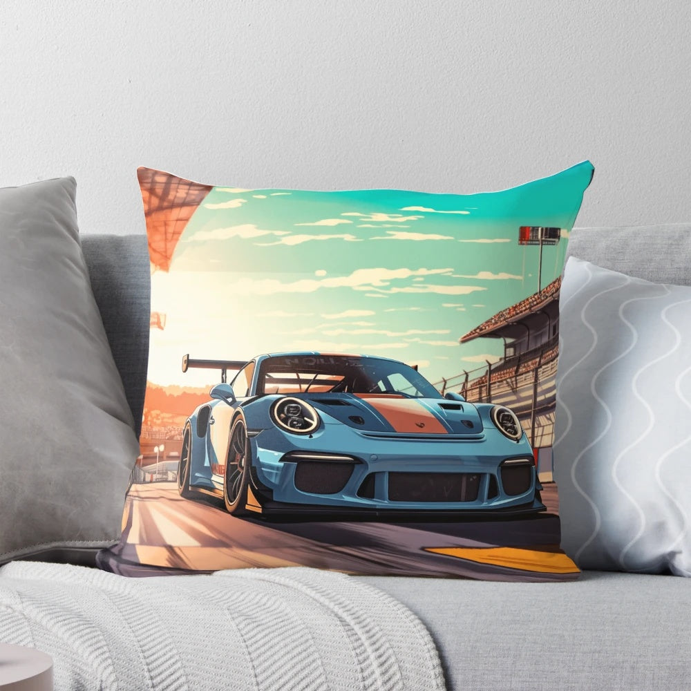 Porsche 911 GT3 RS Pillow with Martini Racing Design