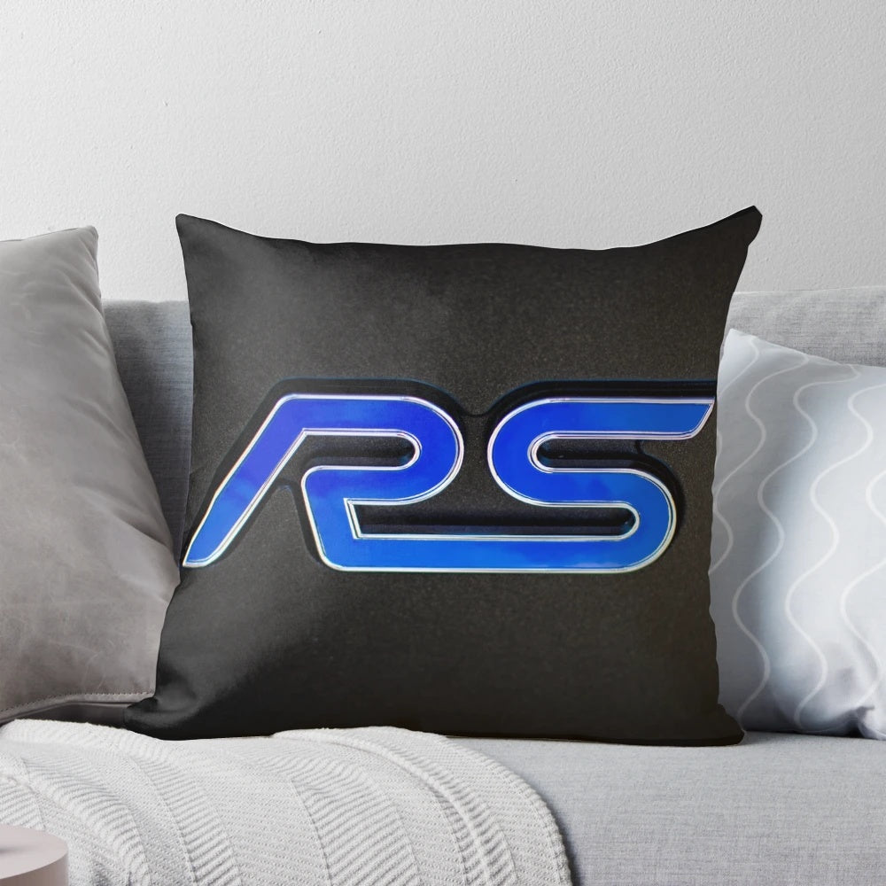 Ford Focus RS Emblem Decorative Throw Pillow