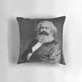 High-quality Karl Marx pillow featuring the renowned German philosopher