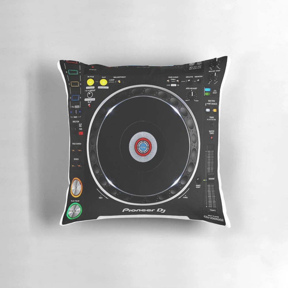 Plush and comfortable pillow featuring the Pioneer logo and design